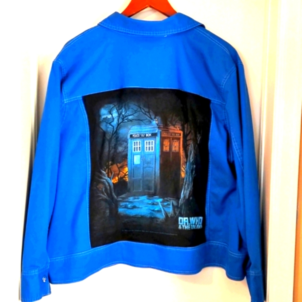 Blue TARDIS Dr Who jacket